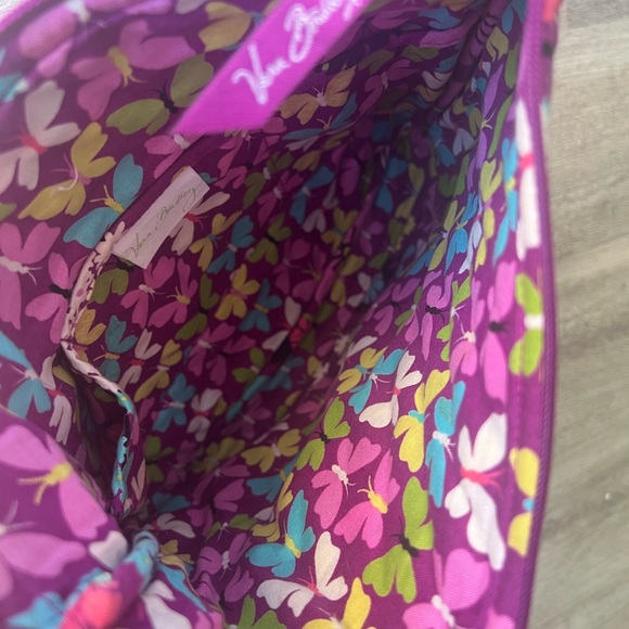 Vera Bradley Purple and Pink Floral Shoulder Bag and wallet - Picture 5 of 5